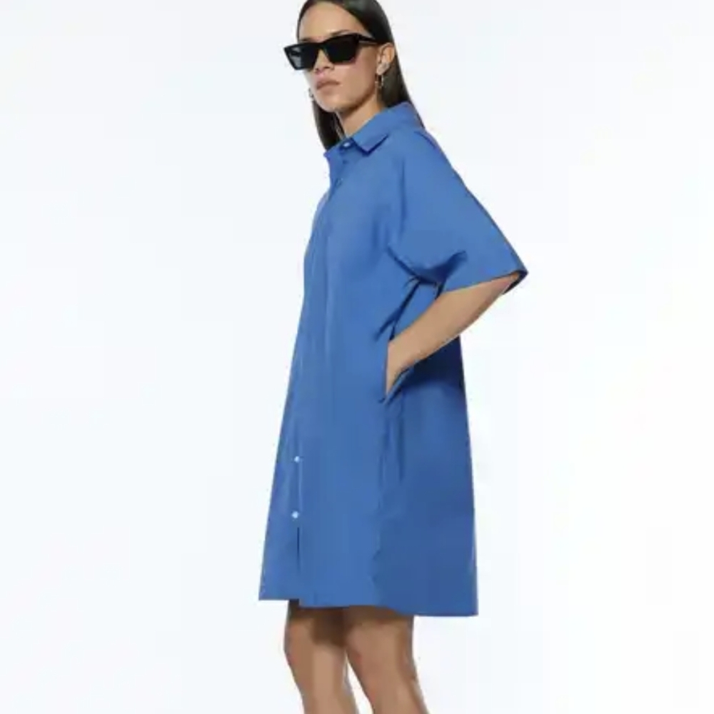 Oak + Fort Button Shirt Dress